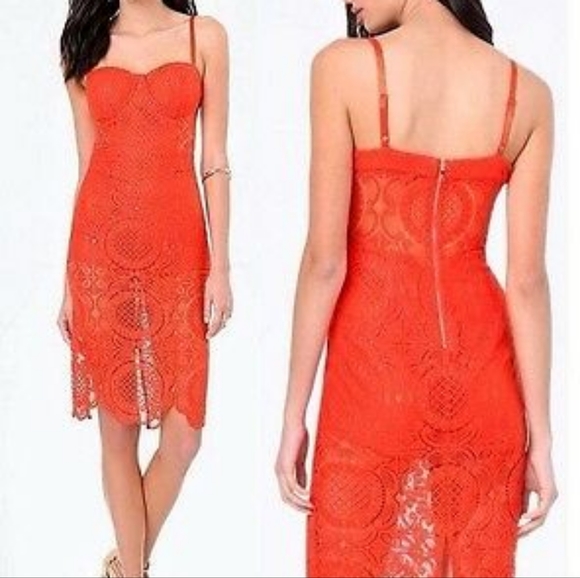 Bebe lace dress with bustier top- sz 10 - Picture 2 of 2